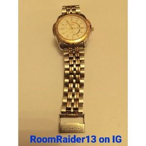 Vintage Seiko Kinetic Sports 50 5M43-0B19 Two Tone Stainless Steel Men's Repair